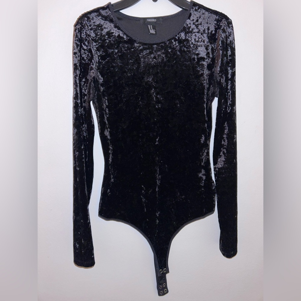 Forever 21 bodysuit in black.
